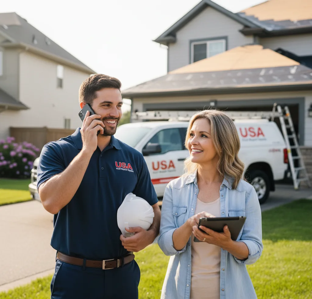 USA Roof Repair Experts customer support in Bargersville